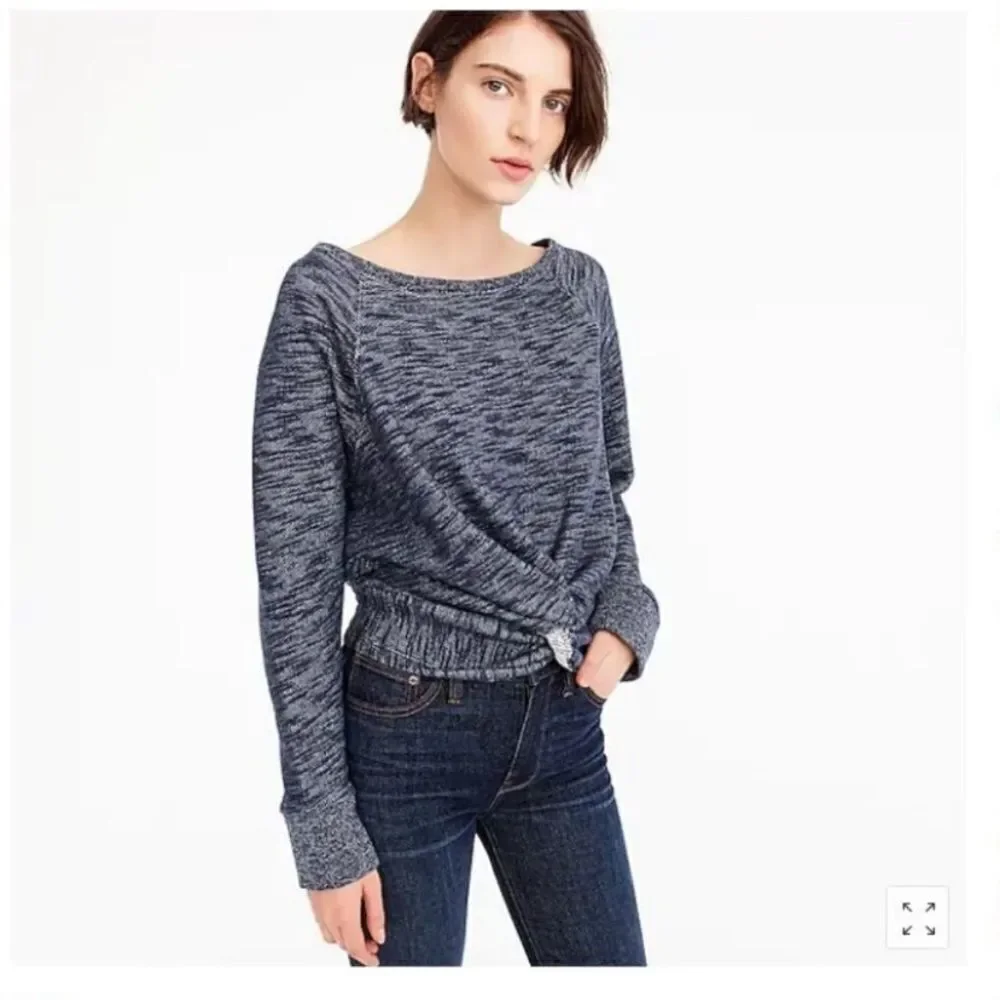J.Crew twist front crewneck sweatshirt. XXS